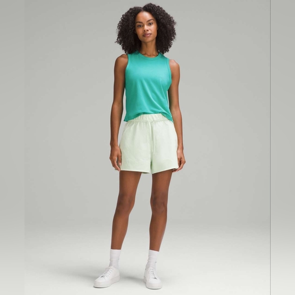 Lululemon Classic-Fit Cotton-Blend Tank Top Kelly Green, EUC - Picture 2 of 6